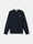2100025 ORGANIC COTTON JERSEY 'FISSATO' EFFECT Navy Blue Stone Island