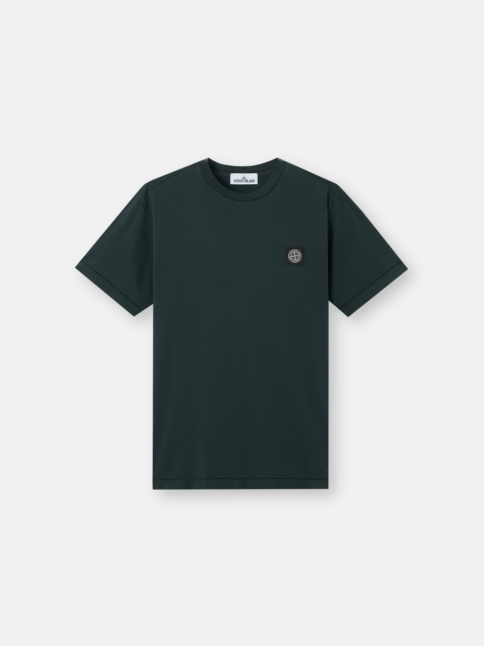 ダークグリーン スリムフィット Tシャツ Compassパッチ 2100027 60/2