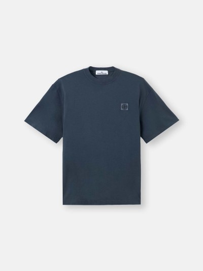 STONE  Tシャツ ネイビー スレートブルー レギュラーフィット Tシャツ Compassパッチ 2100030