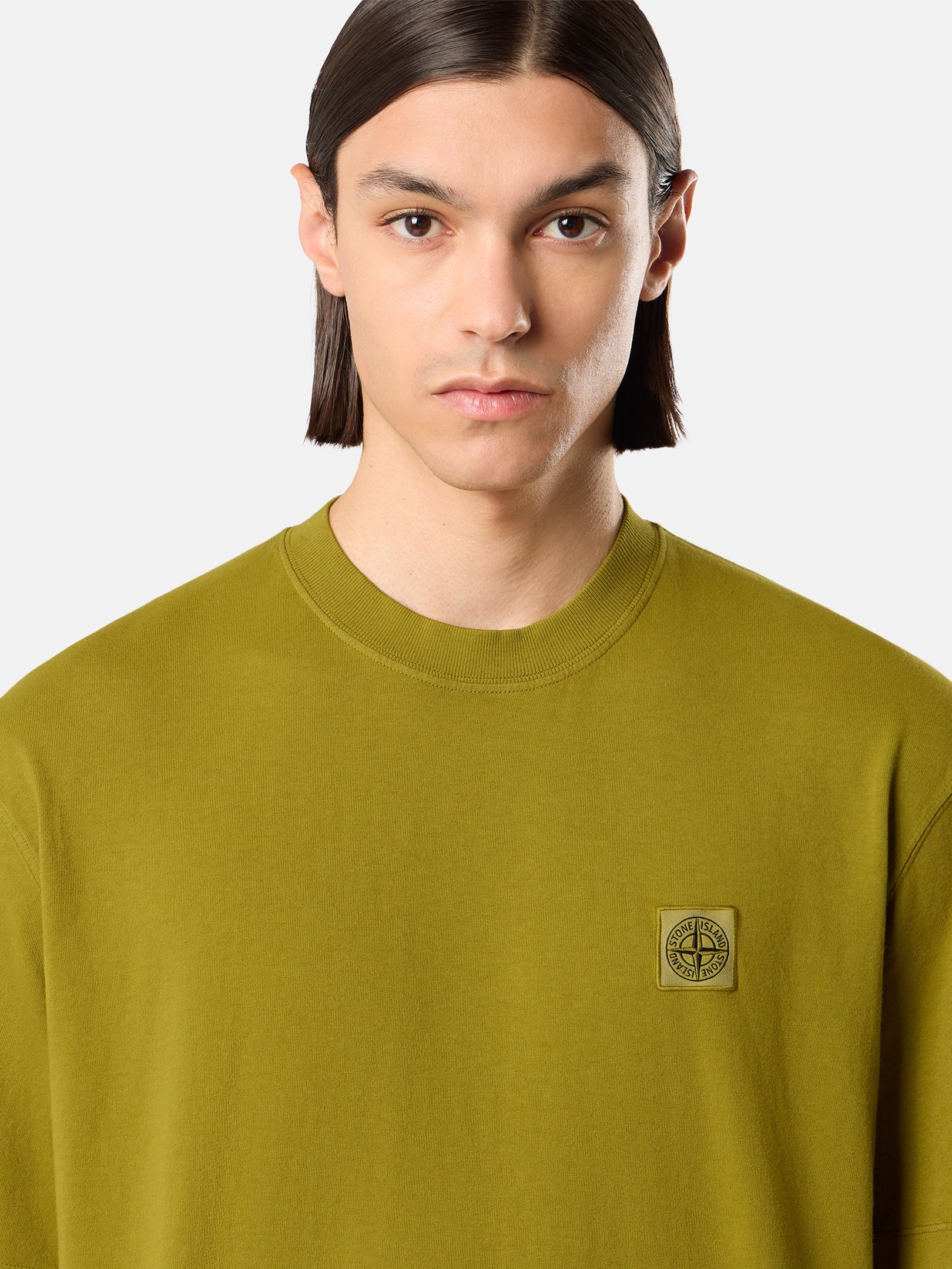Cactus Regular-fit T-shirt with Compass patch 2100030 COMBED