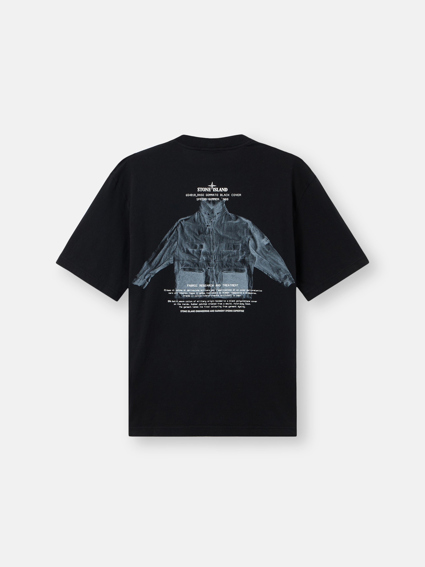 Black Regular-fit T-shirt with seasonal 'ARCHIVIO' print 2100033