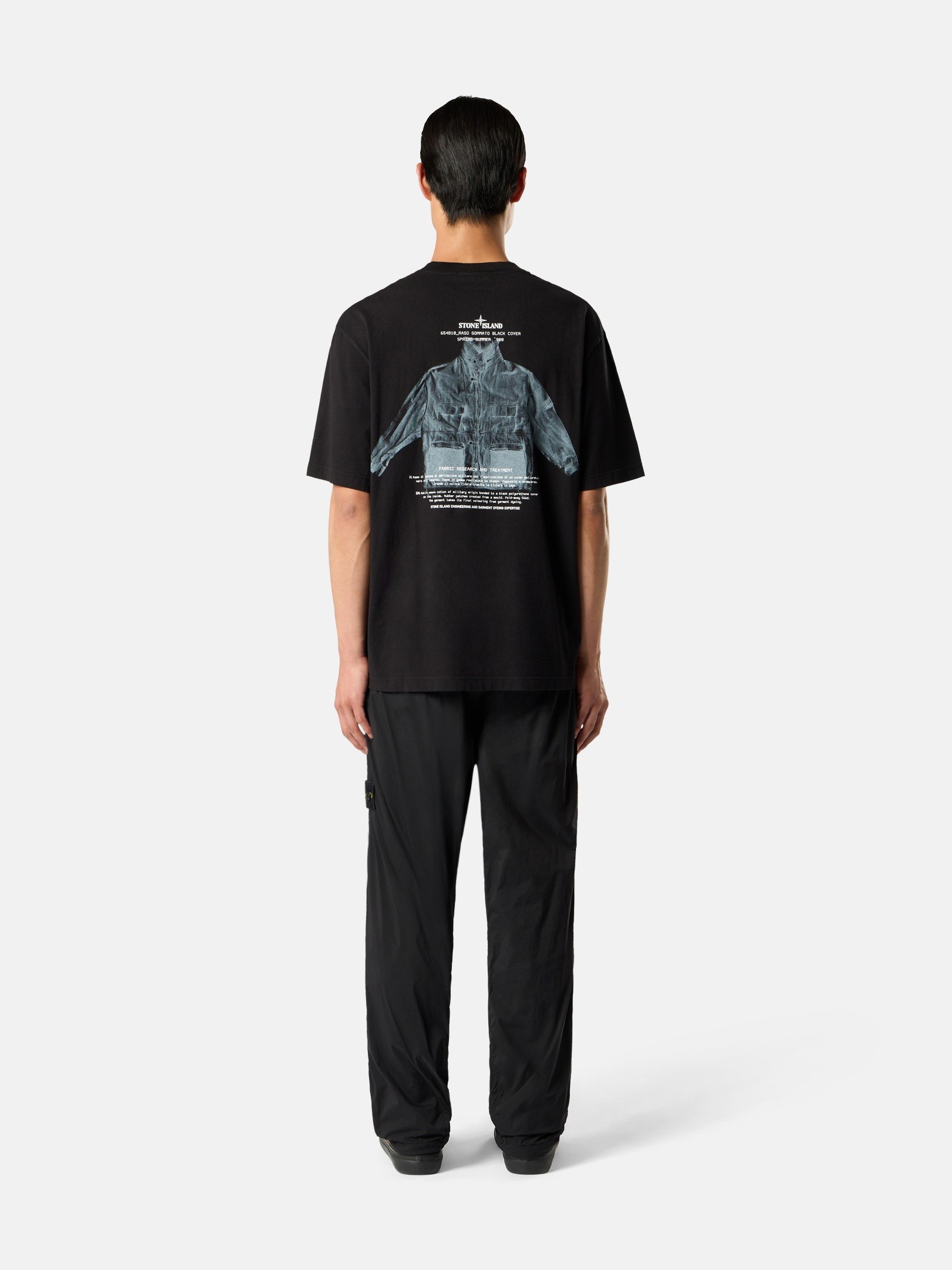 Black Regular-fit T-shirt with seasonal 'ARCHIVIO' print 2100033