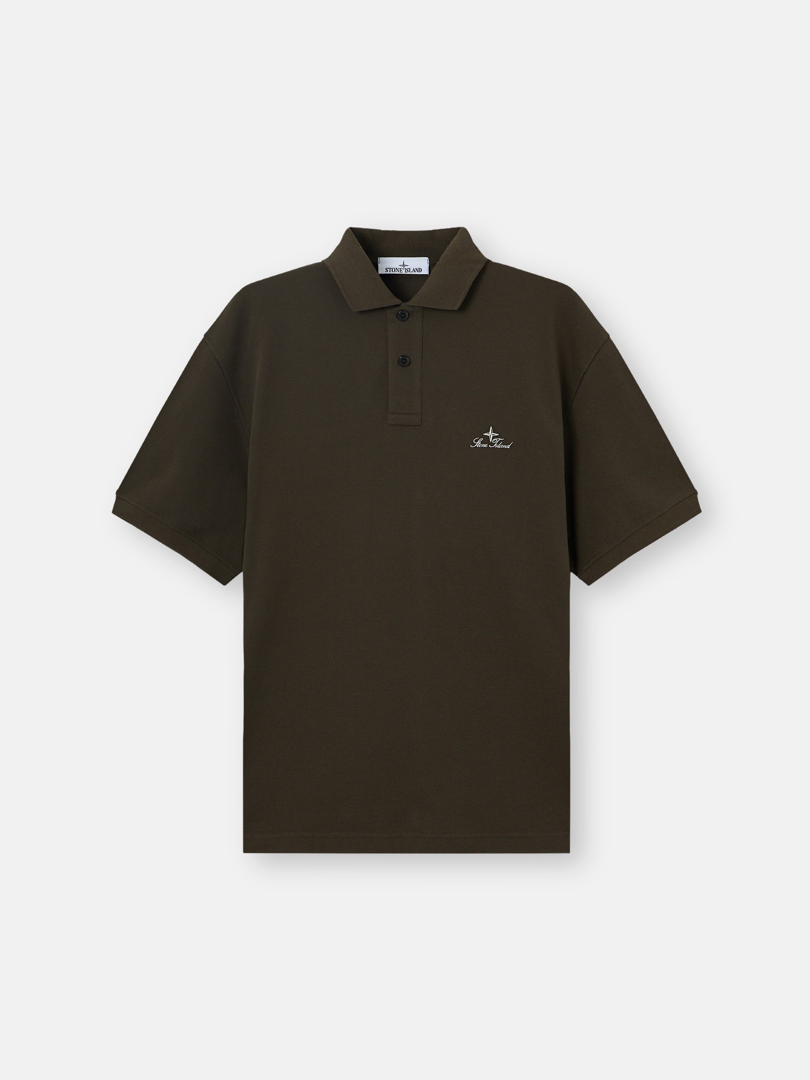 Coal Grey Regular-fit polo shirt with archival logo embroidery