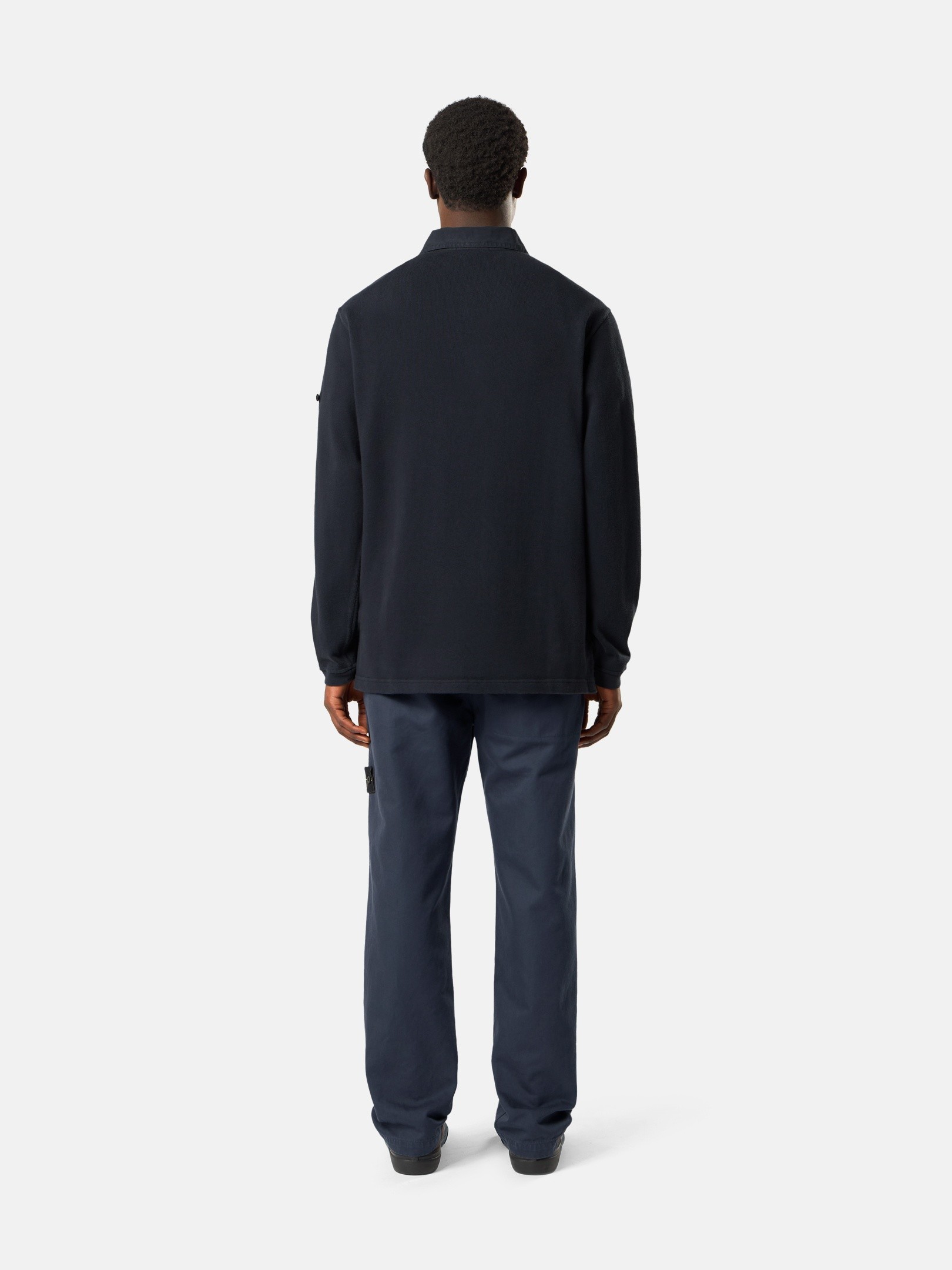 Navy Regular-fit chino trousers with pockets 3100001 DENSE COTTON 