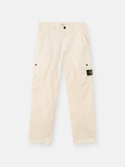 Ivory Loose-fit cargo pants with snap pockets 3100003 STRETCH