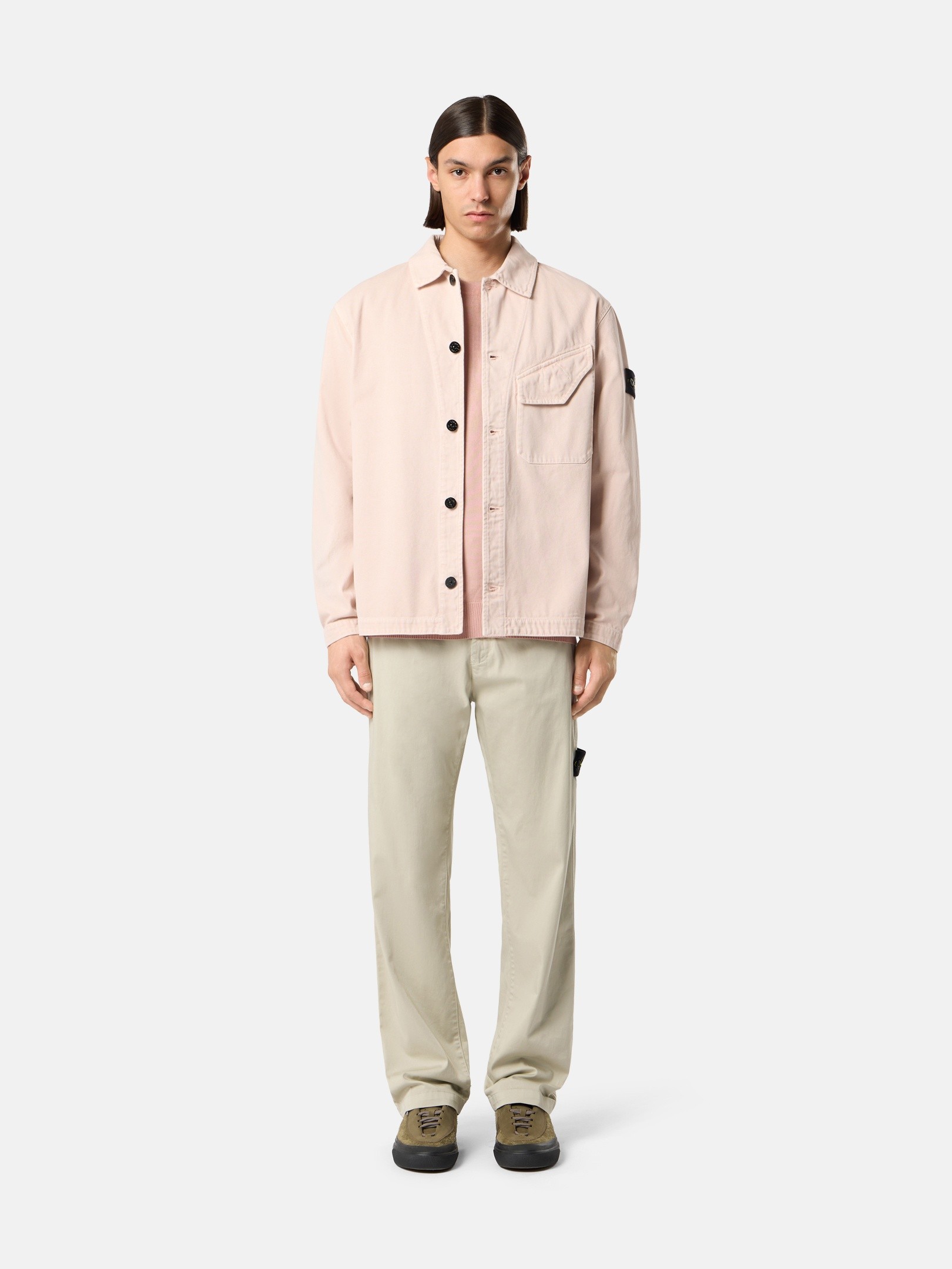 Sand Regular-fit chino pants with snap-flap pocket 3100012 STRETCH
