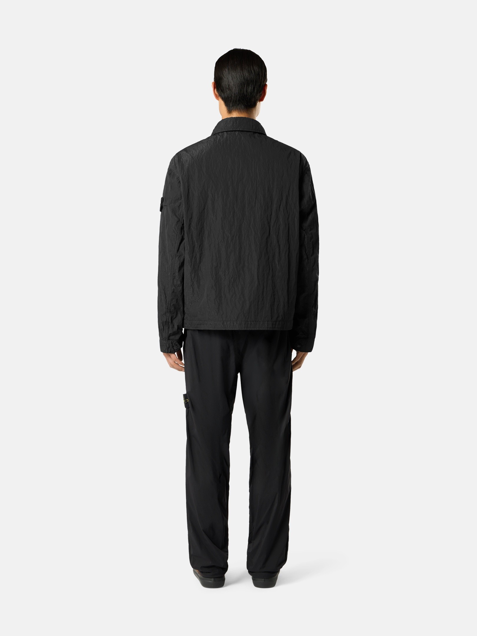 Black Loose-fit pants with dual zip back pockets 3100017
