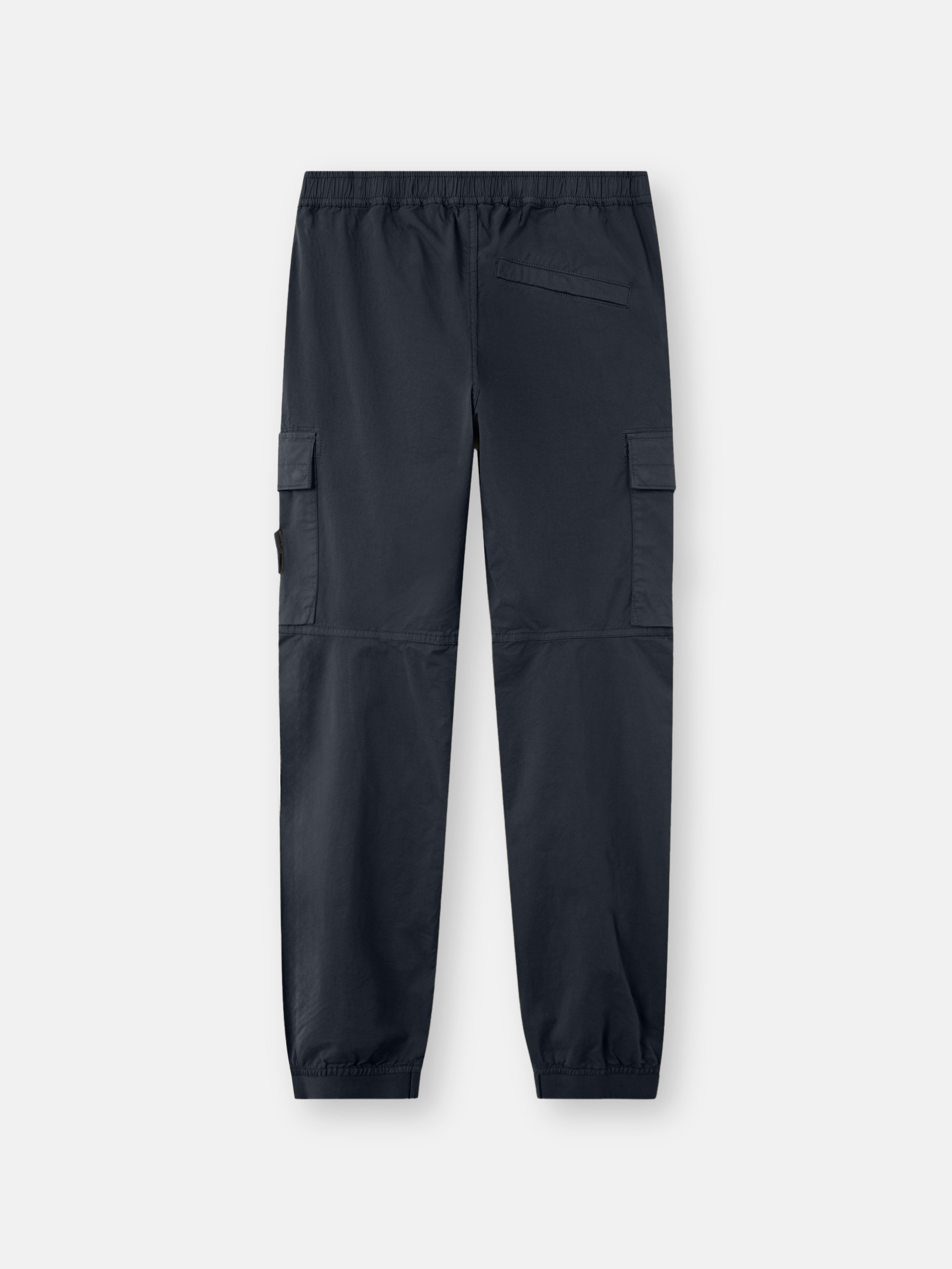 Navy Blue Regular-tapered-fit cargo pants with drawstring
