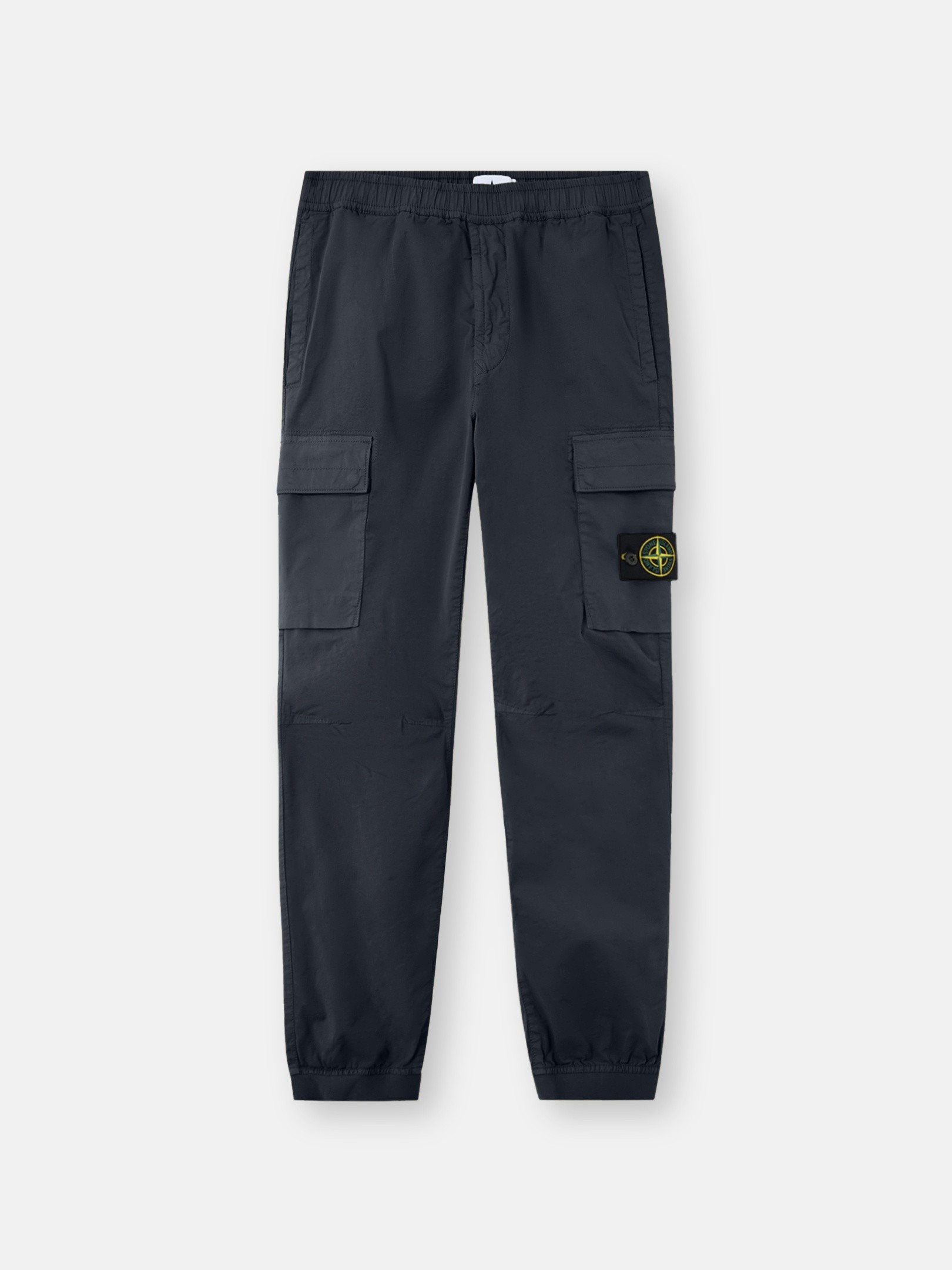 Navy Blue Regular-tapered-fit cargo pants with drawstring