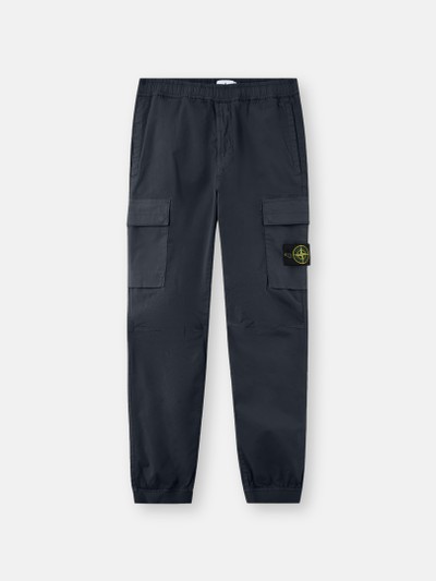 Navy Blue Regular-tapered-fit cargo pants with drawstring