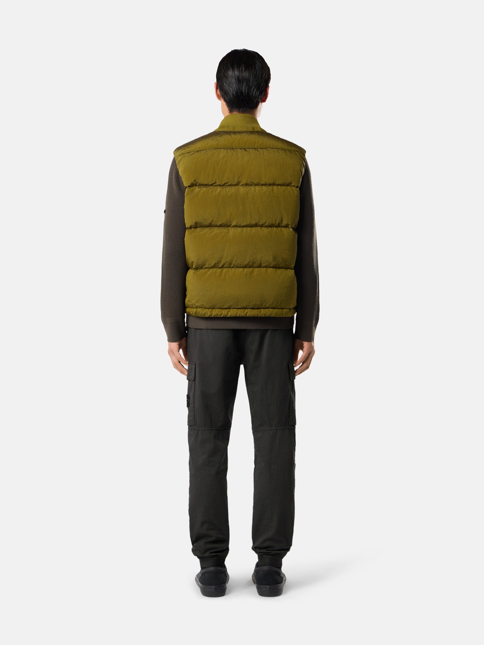 STONE  Nylon l ジョガーパンツ リードグレー レギュラーテーパードフィット ジョガーパンツ 伸縮性