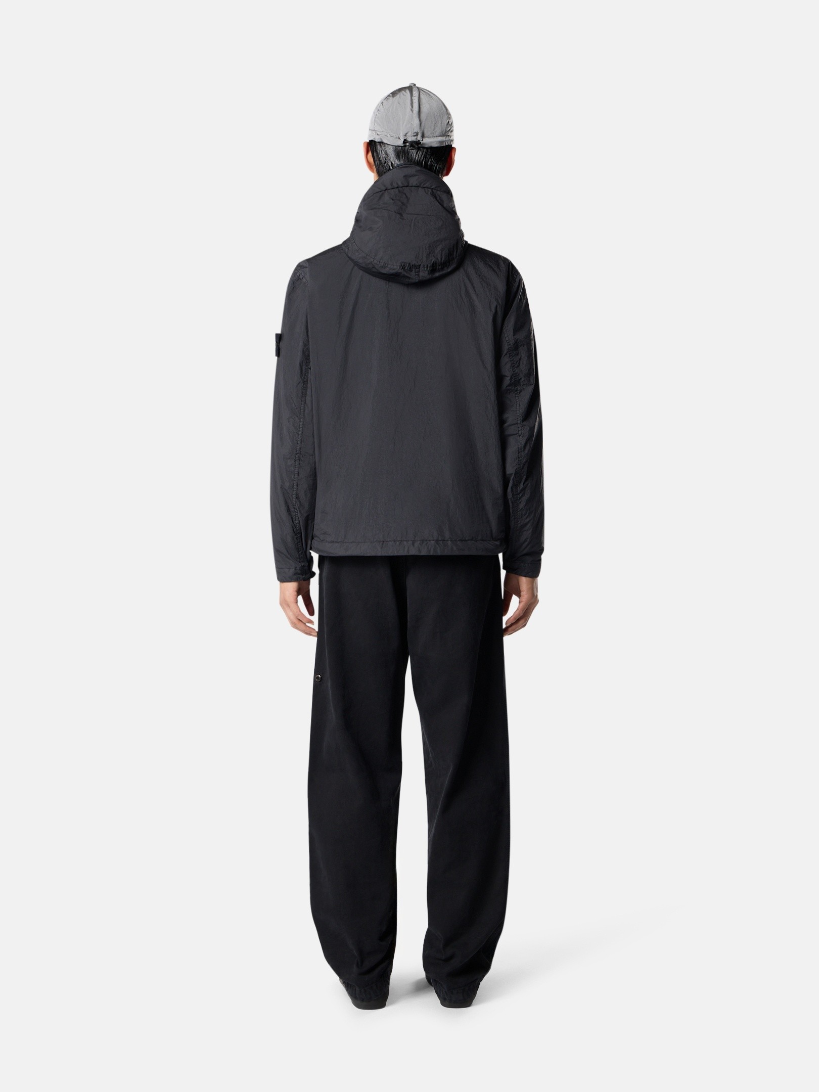 Black Hooded jacket with wind resistance and anti-drop 4100001