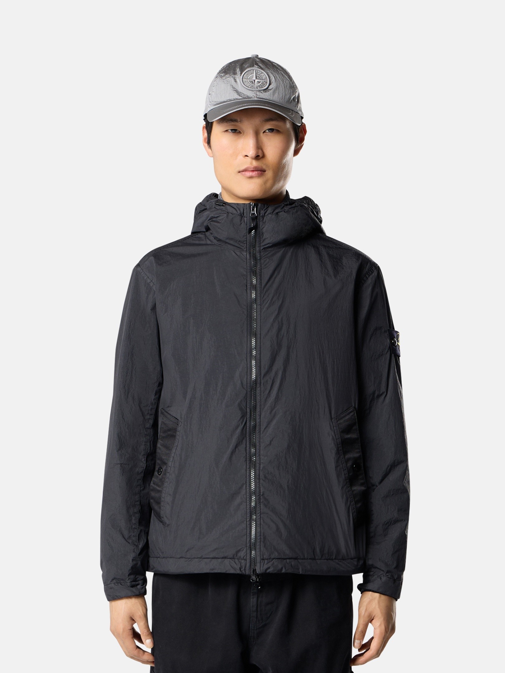 Black Hooded jacket with wind resistance and anti-drop 4100001