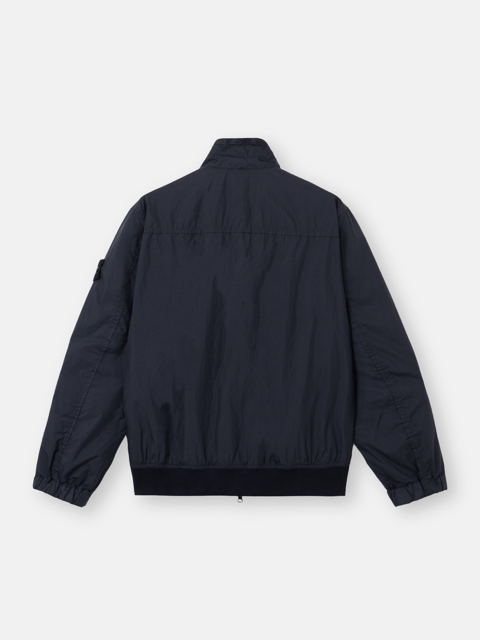 Navy Blue Stand collar jacket with wind resistance and anti-drop