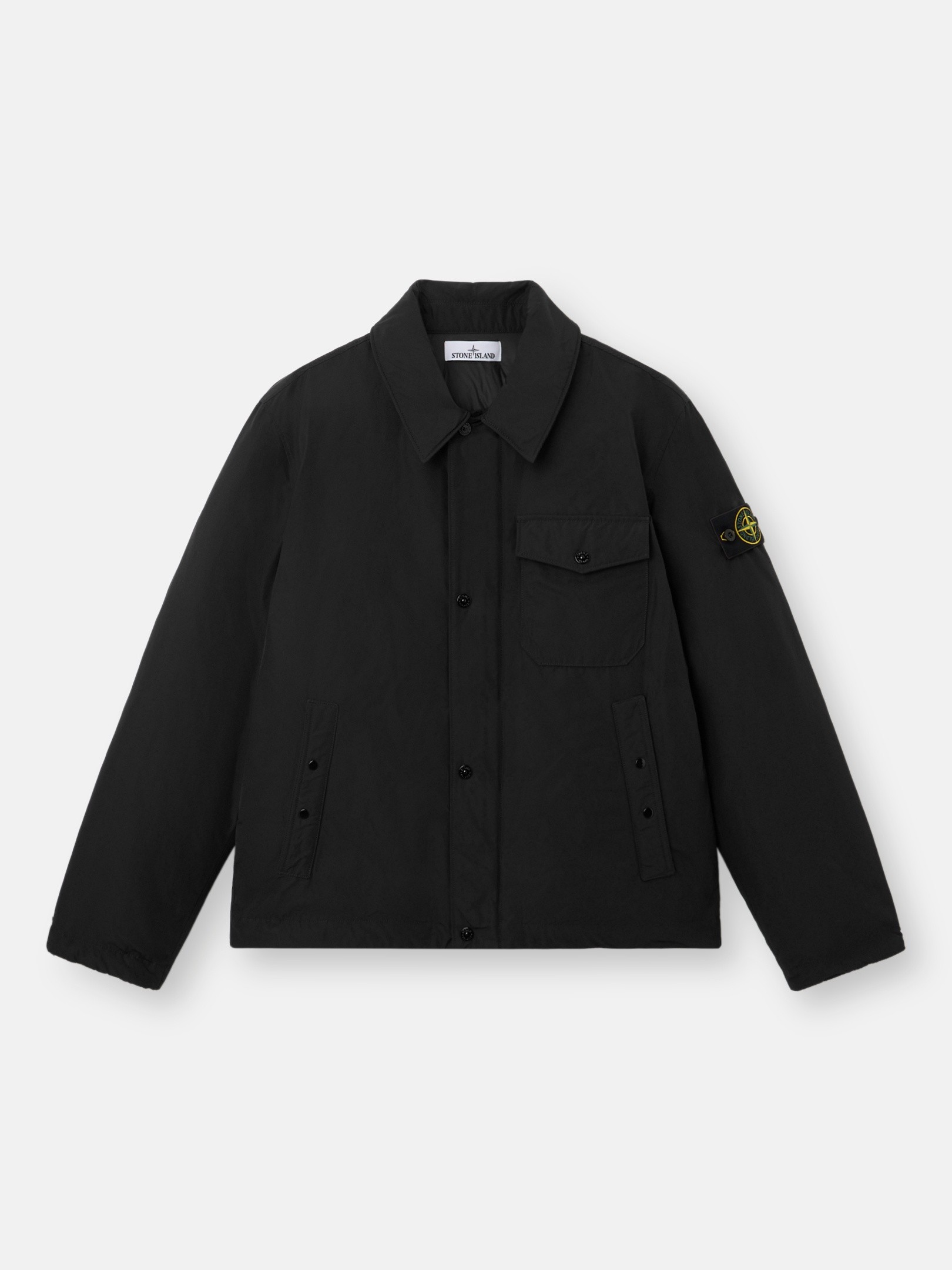 STONE  MICRO REP コート XL ブラック 正規品 Black Down coach jacket with anti-drop 4100022 MICRO REPS | Stone
