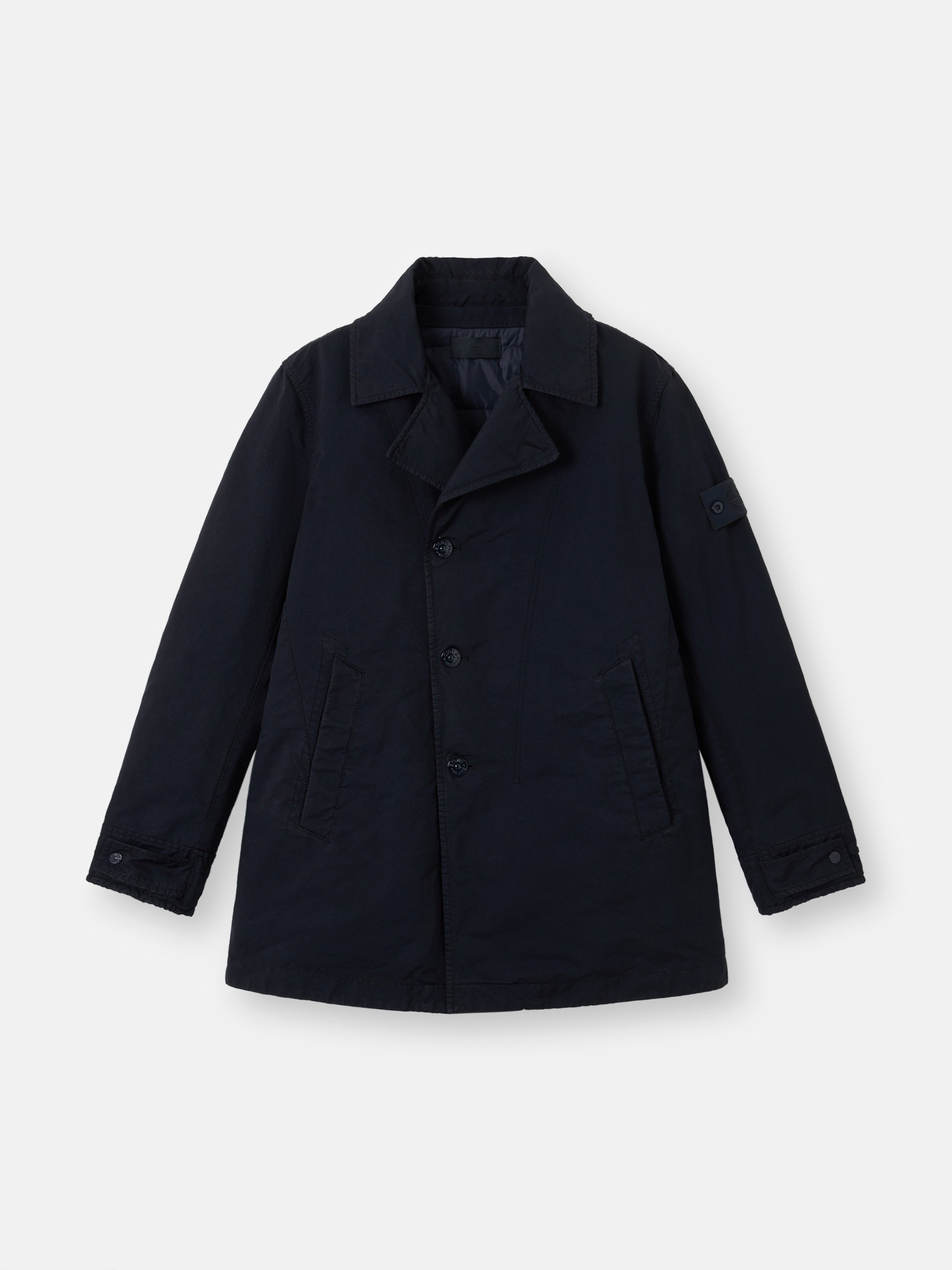 Navy Blue Padded peacoat with anti-drop 4100027 DAVID-TC_S.I