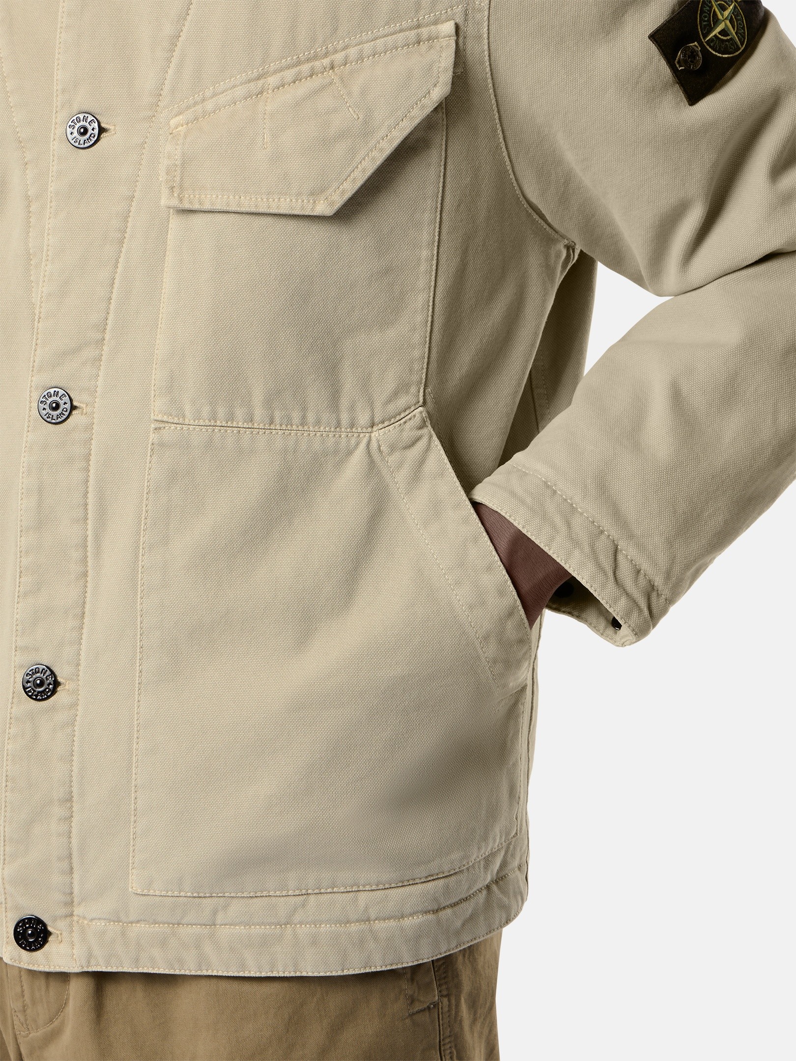 Sand Padded coach jacket with anti-drop finish 4100048 ORGANIC