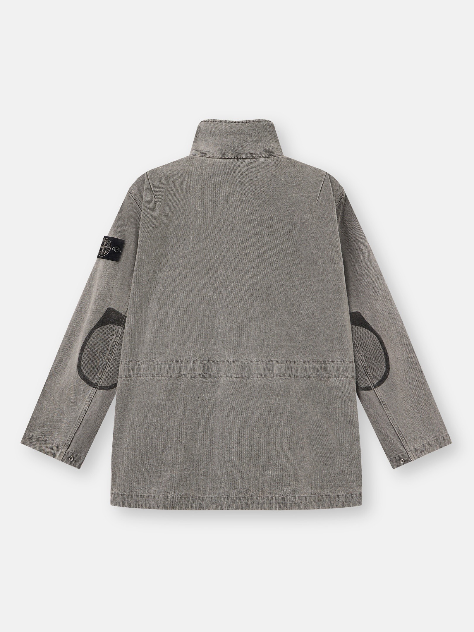Grey Jacket with removable vest 4100064 MINERAL DYED COTTON