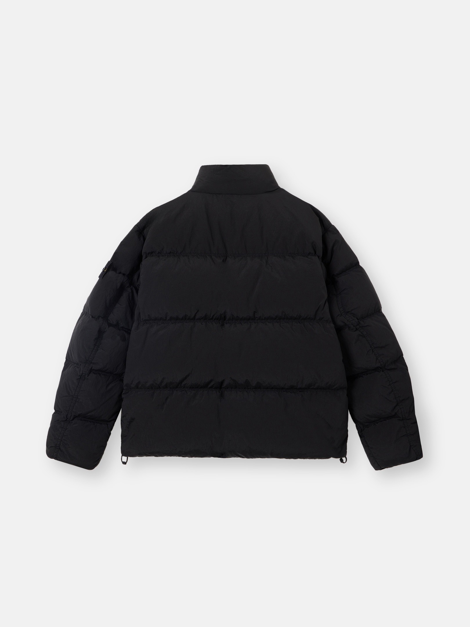 Black Stand collar down jacket 4100078 NYLON METAL IN ECONYL
