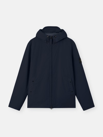 Navy Blue Hooded jacket with wind- and water-resistant membrane