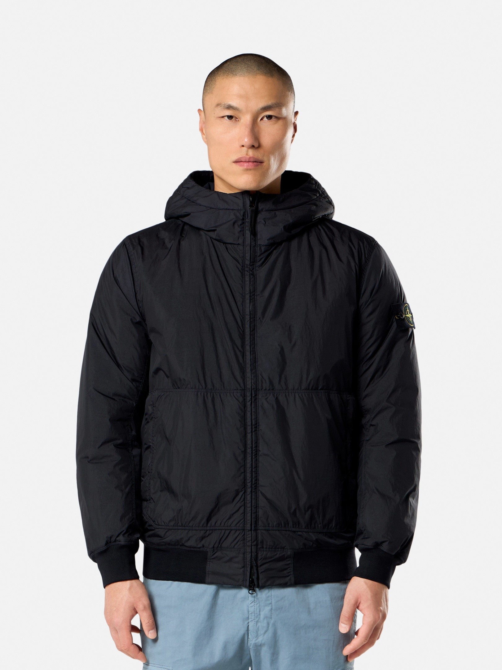Navy Blue Hooded jacket with wind resistance and anti-drop 4100110