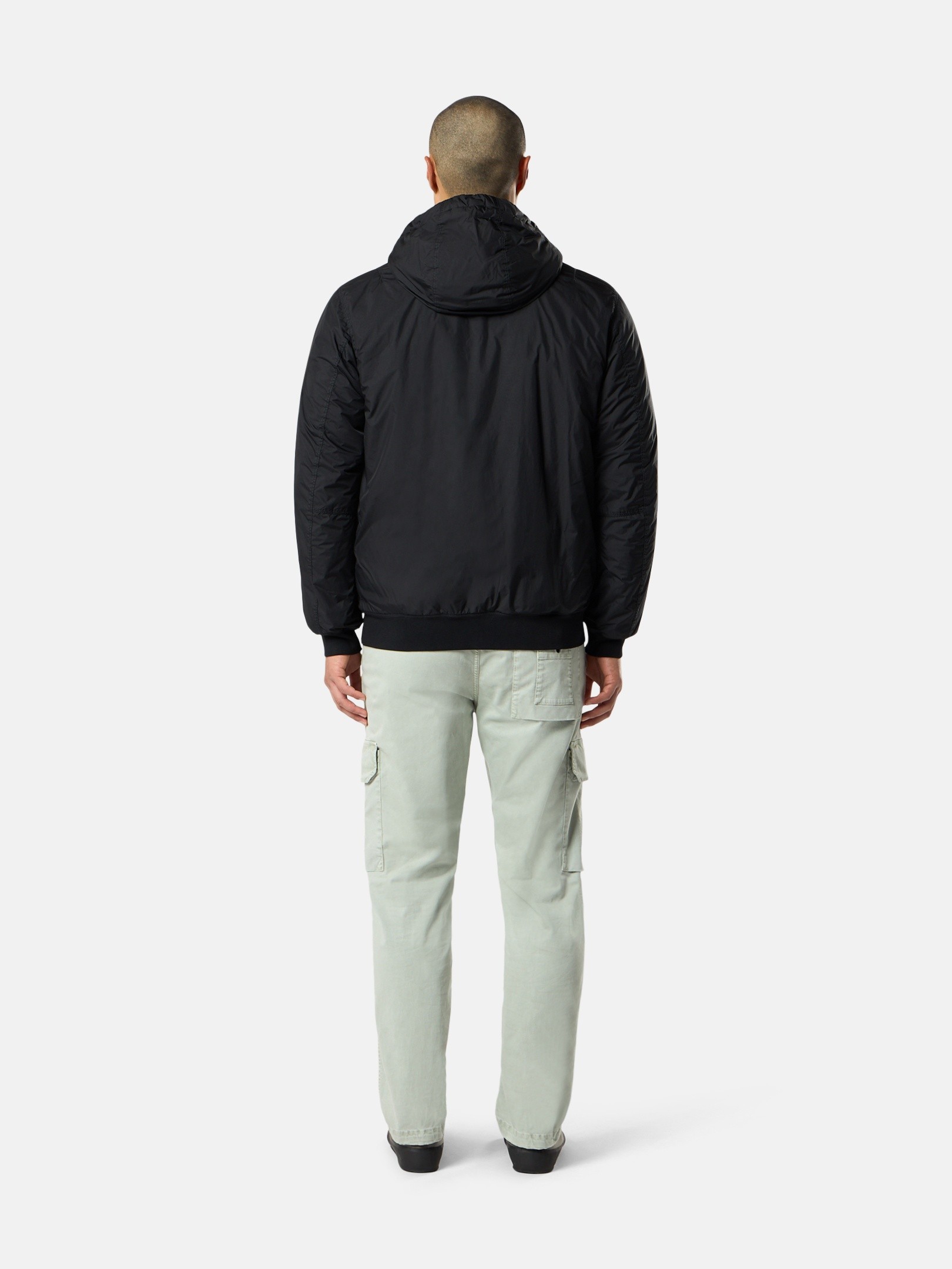 Black Hooded jacket with wind resistance and anti-drop 4100110