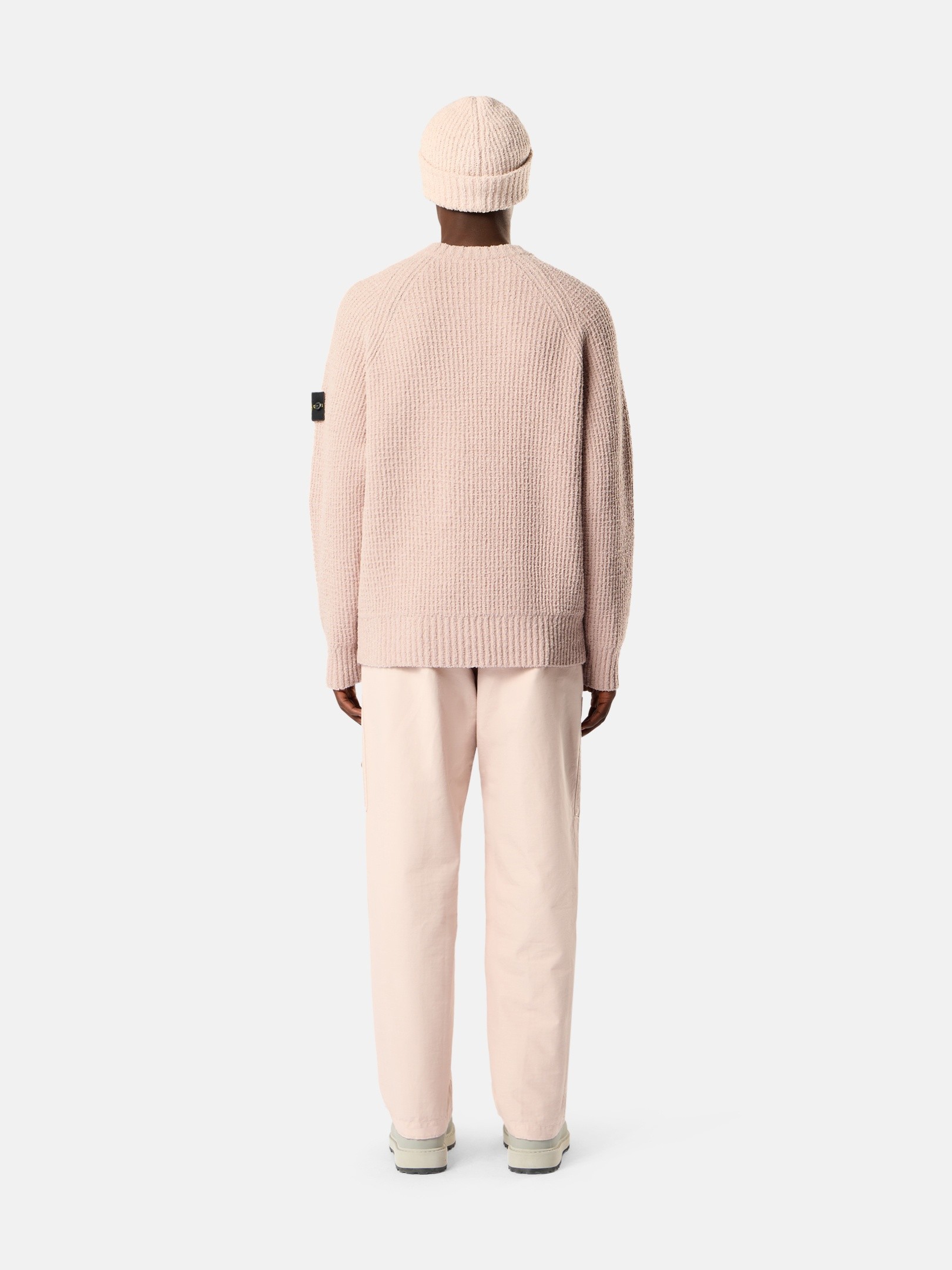 STONE ISLAND ハーフジップ サマーニット ベージュ