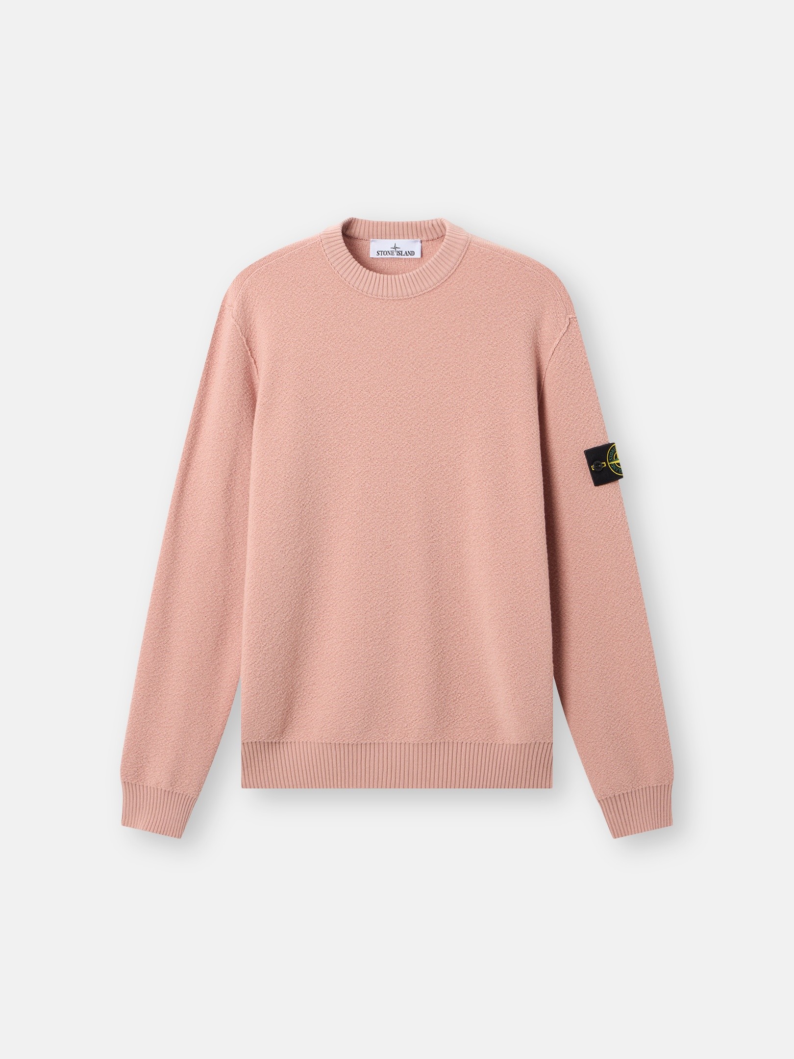 Antique Rose Loose-fit crewneck jumper with ribbed trims 5100011