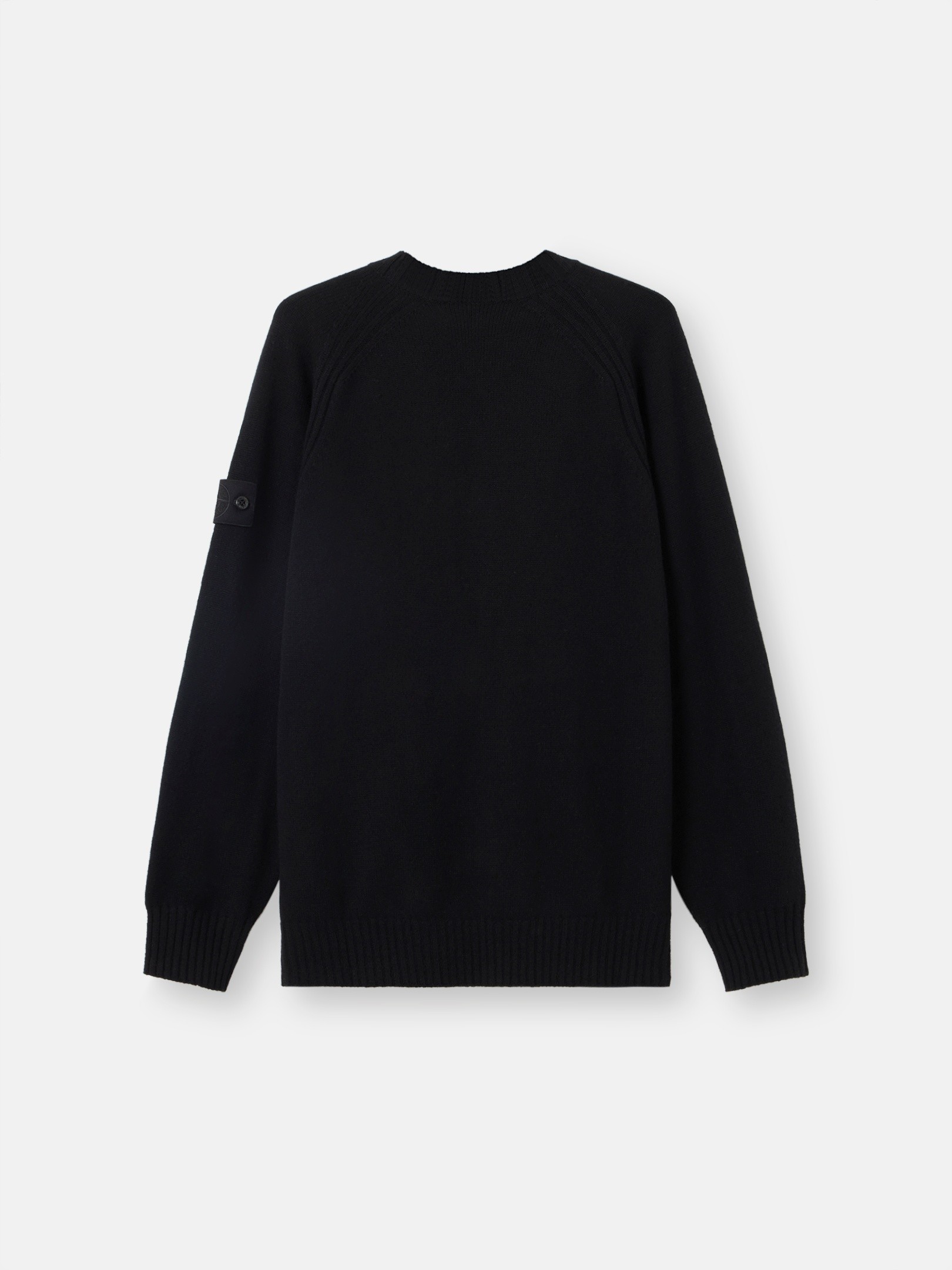 Black Regular-fit crewneck jumper with raglan sleeves 5100036