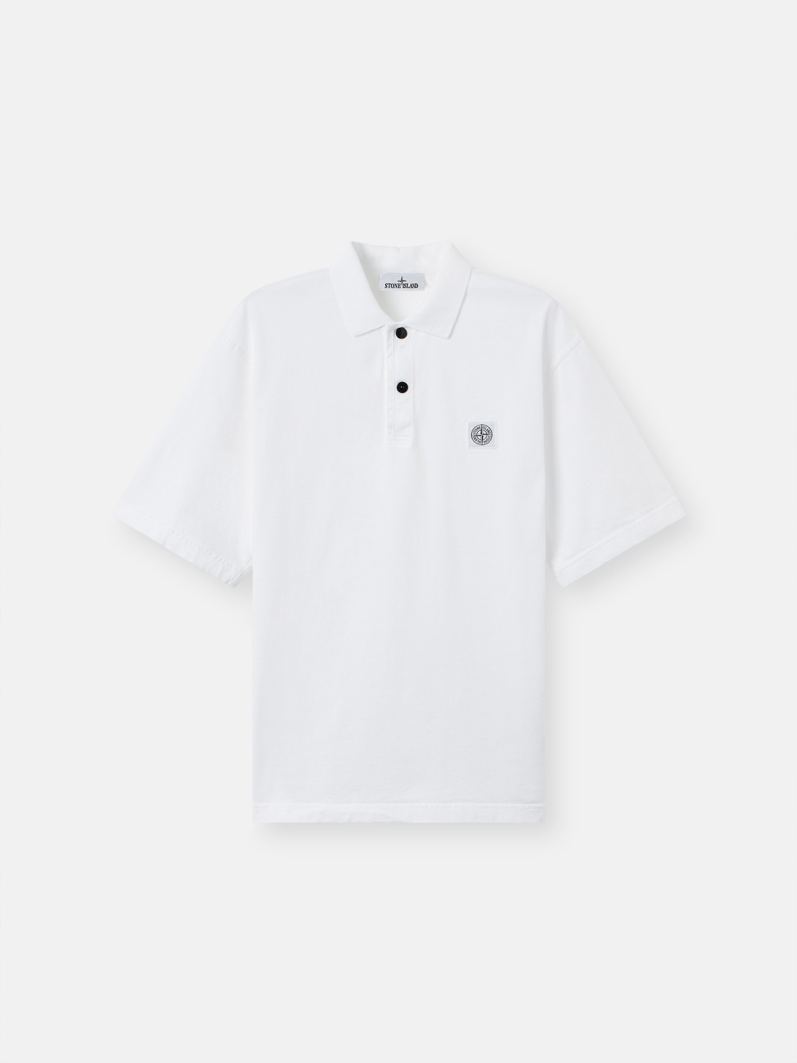 White Regular-fit short-sleeve polo shirt 6100004 ORGANIC HEAVY