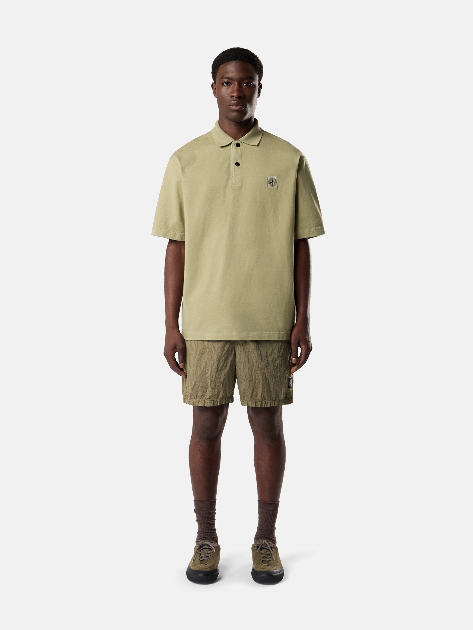 Laurel Green Regular-fit short-sleeve polo shirt 6100004 ORGANIC