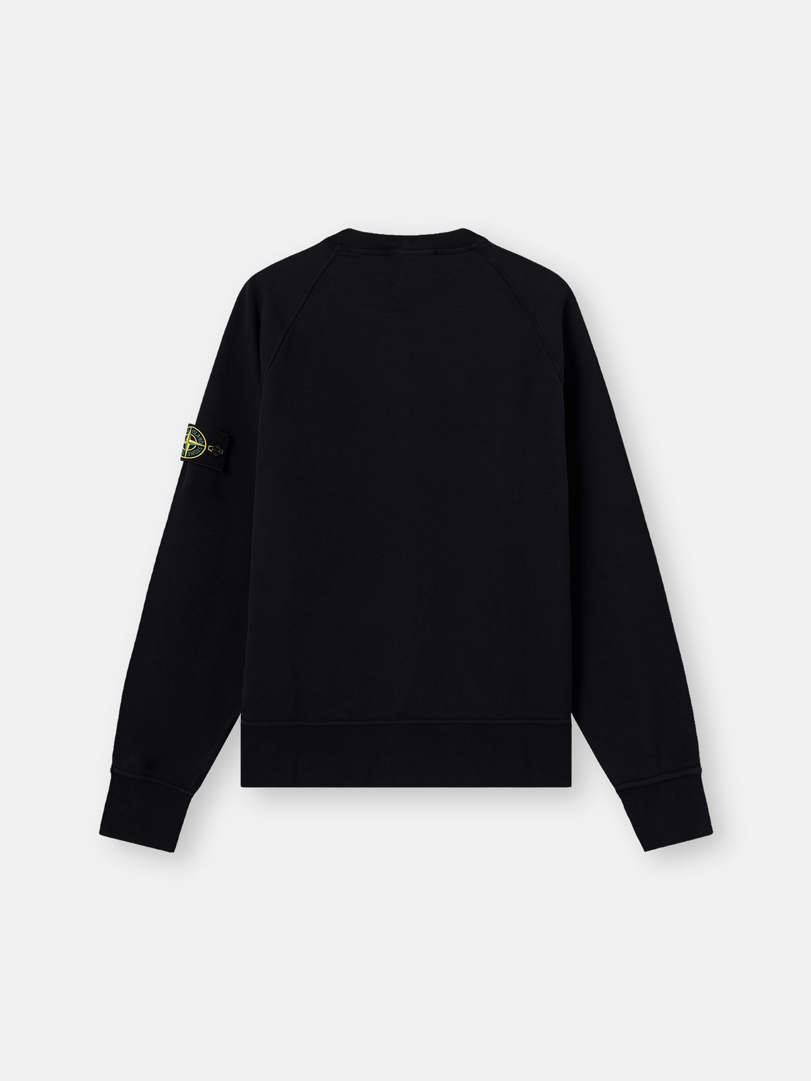 た*く様 stone  コットンニット スウェット 黒 ブラック X Black Oversized-fit crewneck sweatshirt with raglan sleeves