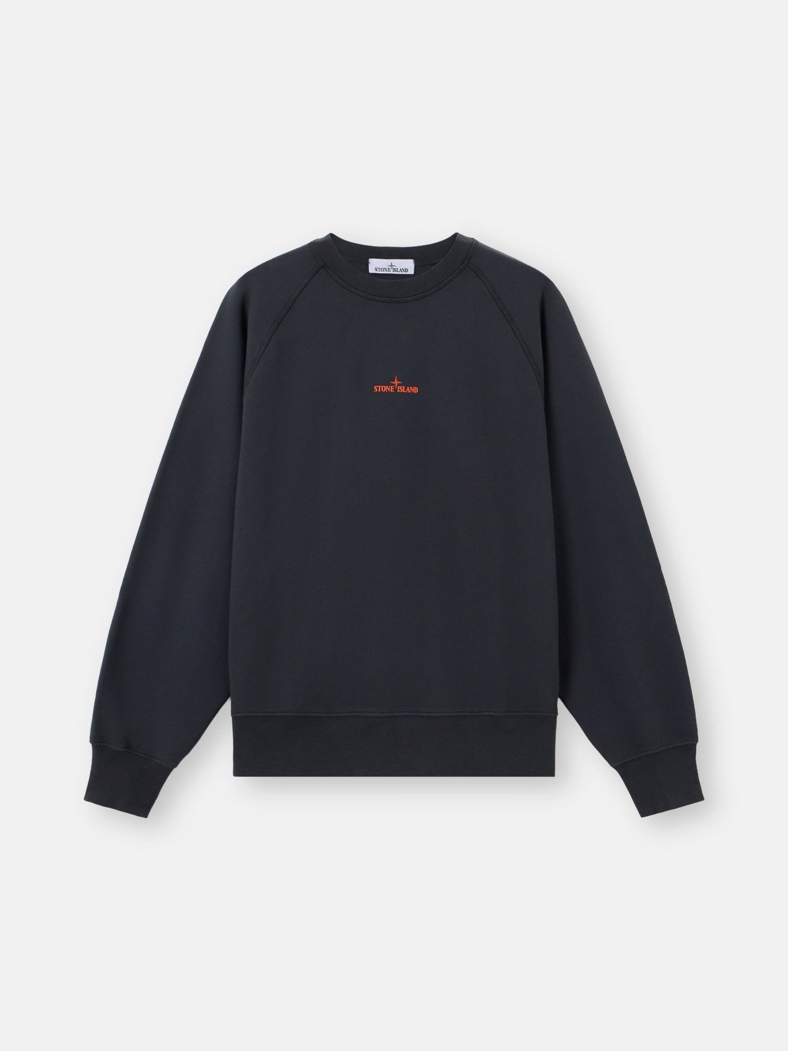 Navy Oversized-fit crewneck sweatshirt with 
