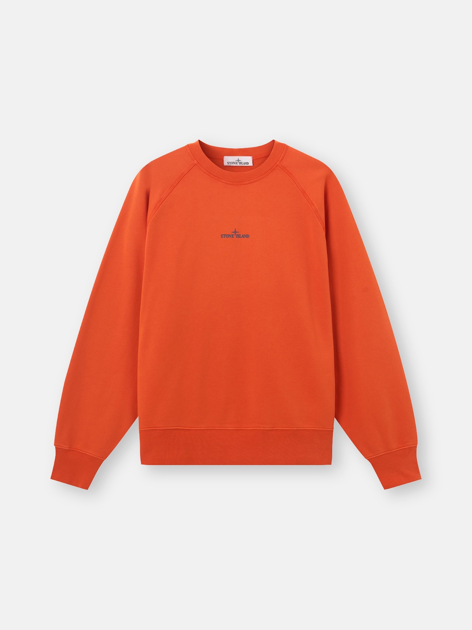 Burnt Orange Oversized-fit crewneck sweatshirt with 'Desert' print