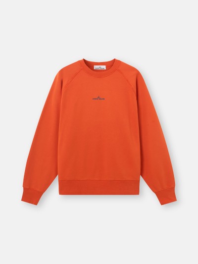 Gebranntes Orange Oversize-Crewneck-Sweatshirt mit „Desert“-Print