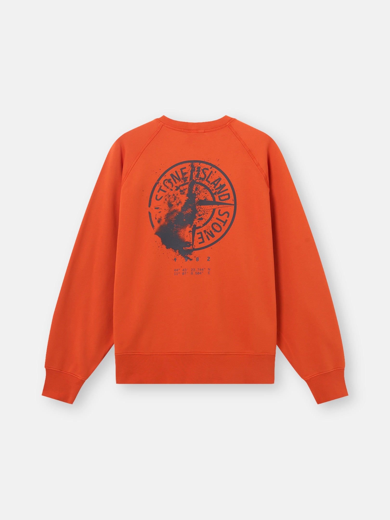 め*王様 stone トレーナー Burnt Orange Oversized-fit crewneck sweatshirt with 'Desert' print
