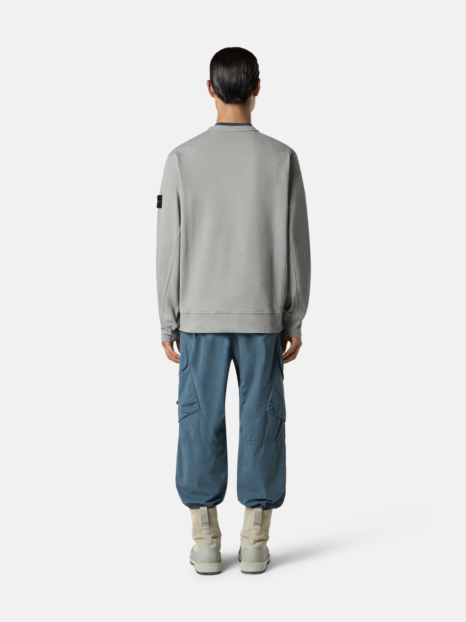 Grey Regular-fit crewneck sweatshirt 6100017 ORGANIC COTTON