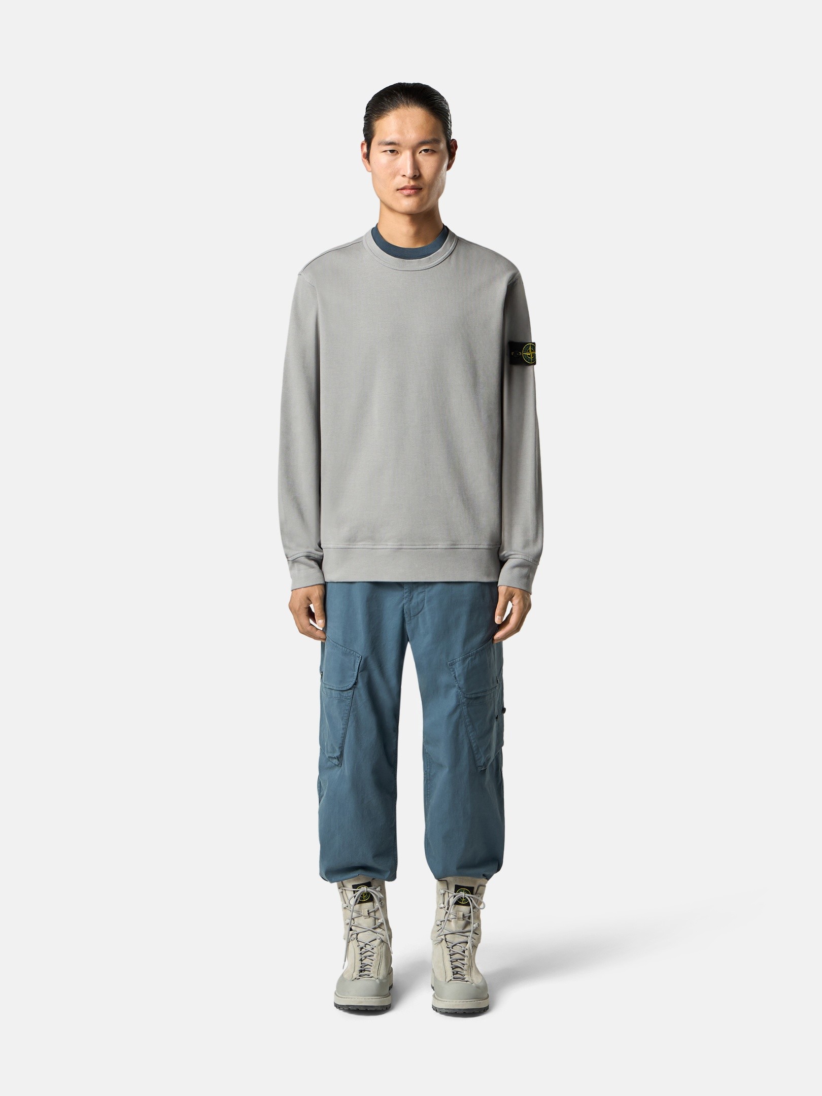 Grey Regular-fit crewneck sweatshirt 6100017 ORGANIC COTTON