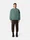 6100022 BRUSHED ORGANIC COTTON FLEECE Ocean Green Stone Island