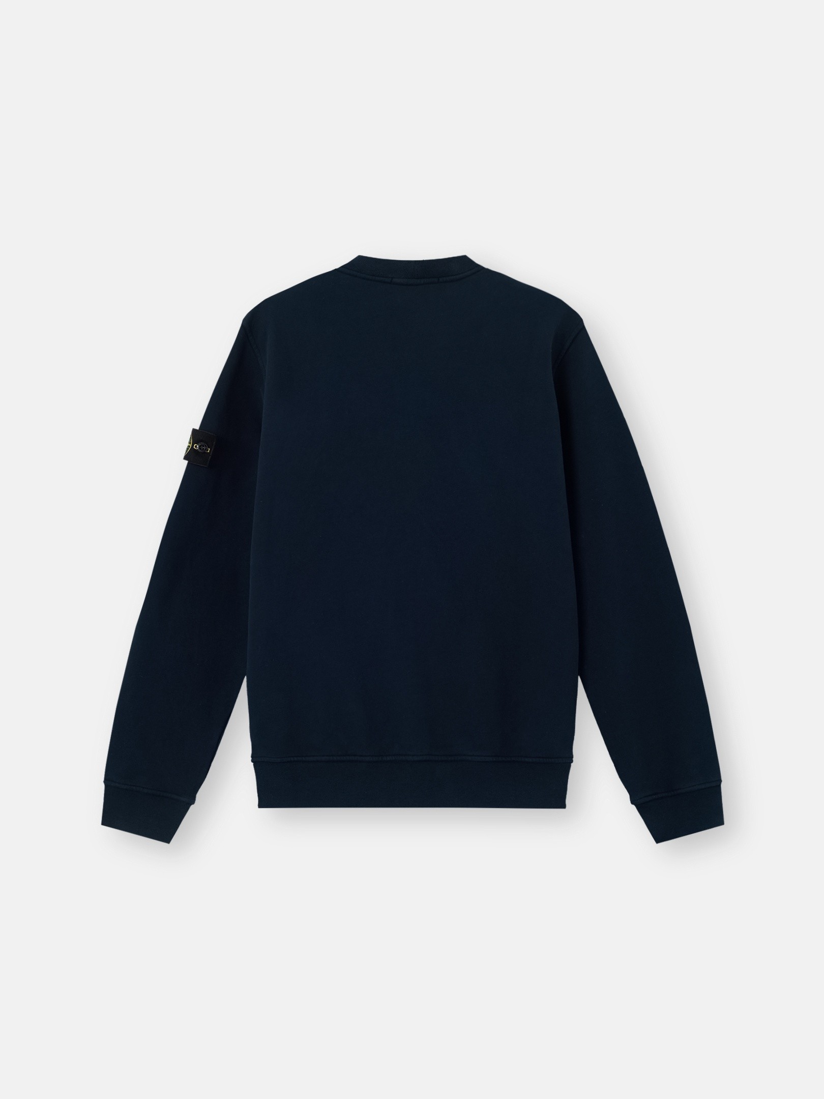 Navy Blue Regular-fit crewneck sweatshirt with chest pocket