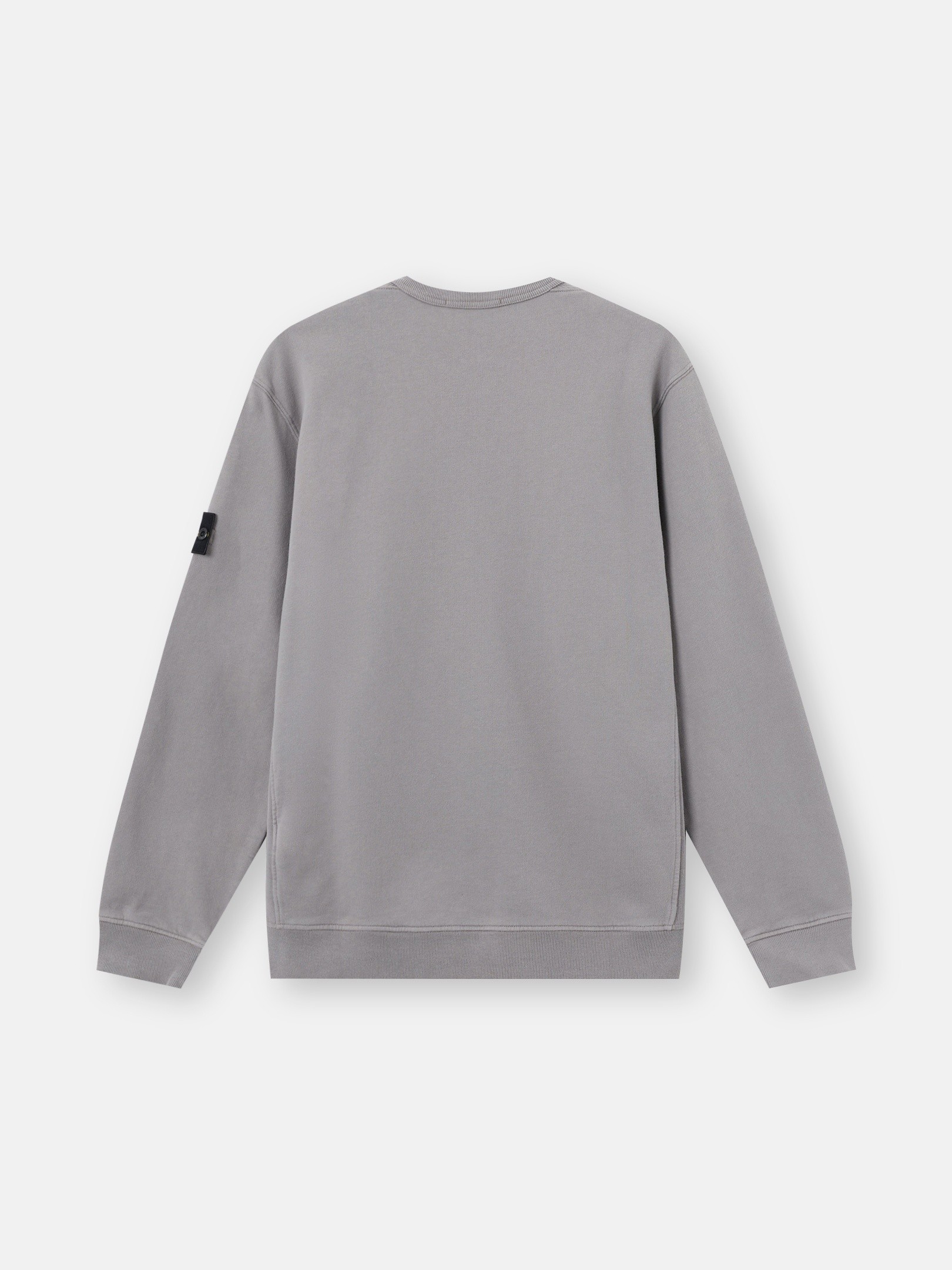 Grey Regular-fit crewneck sweatshirt with ribbed inserts 6100049
