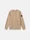 6100049 BRUSHED ORGANIC COTTON FLEECE Biscuit Stone Island