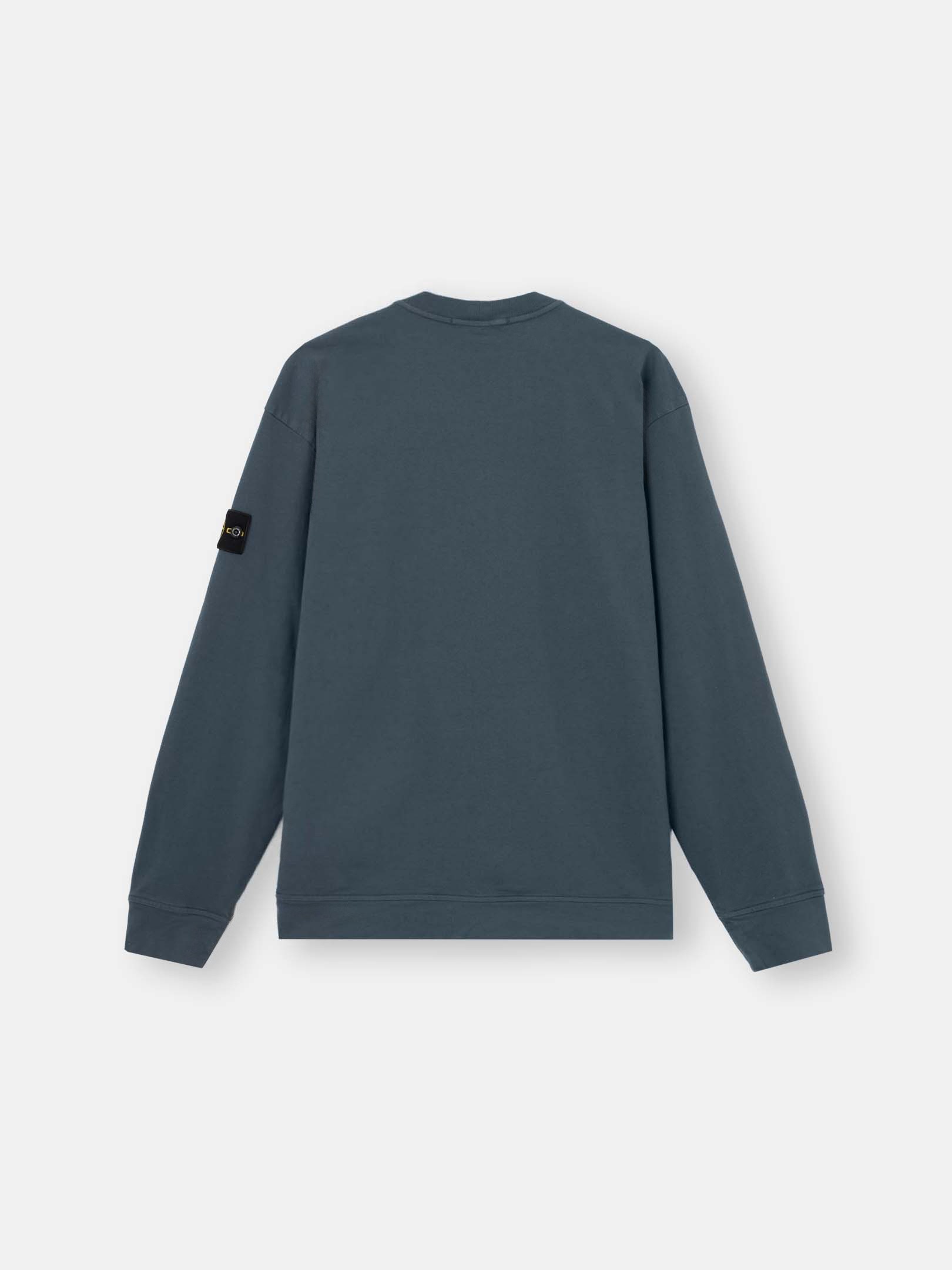 Slate Blue Regular-fit crewneck sweatshirt 6100057 HEAVY ORGANIC