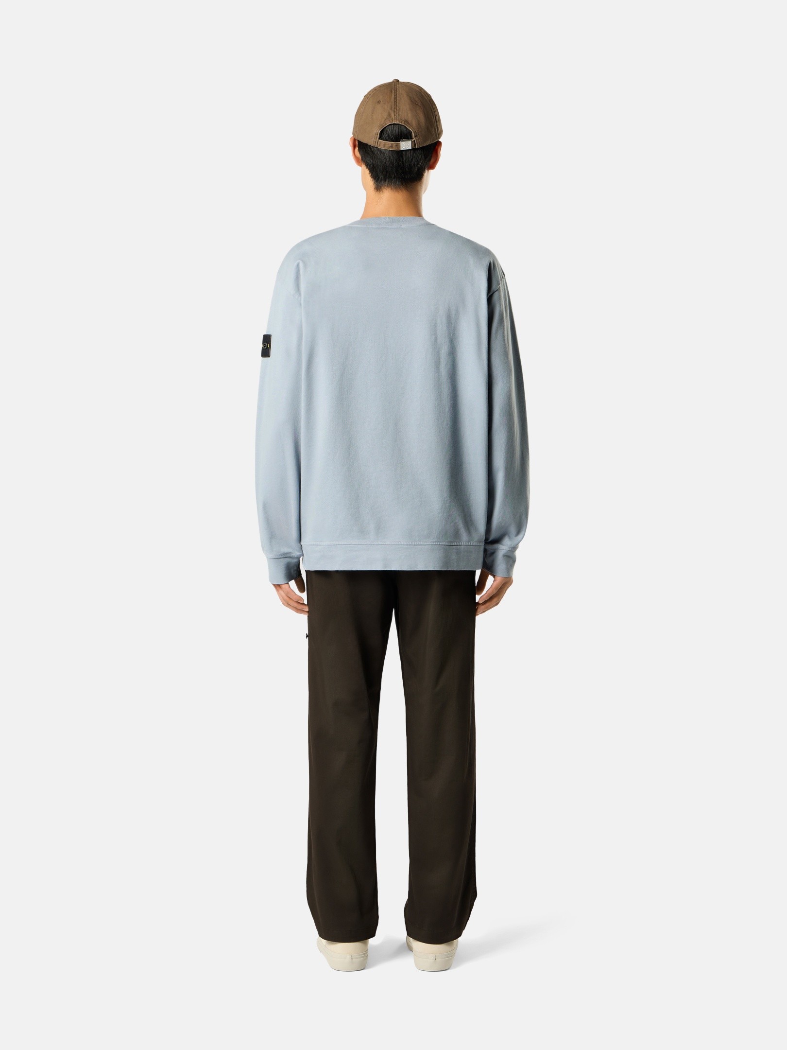 Ash Gray Regular-fit crewneck sweatshirt 6100057 HEAVY ORGANIC
