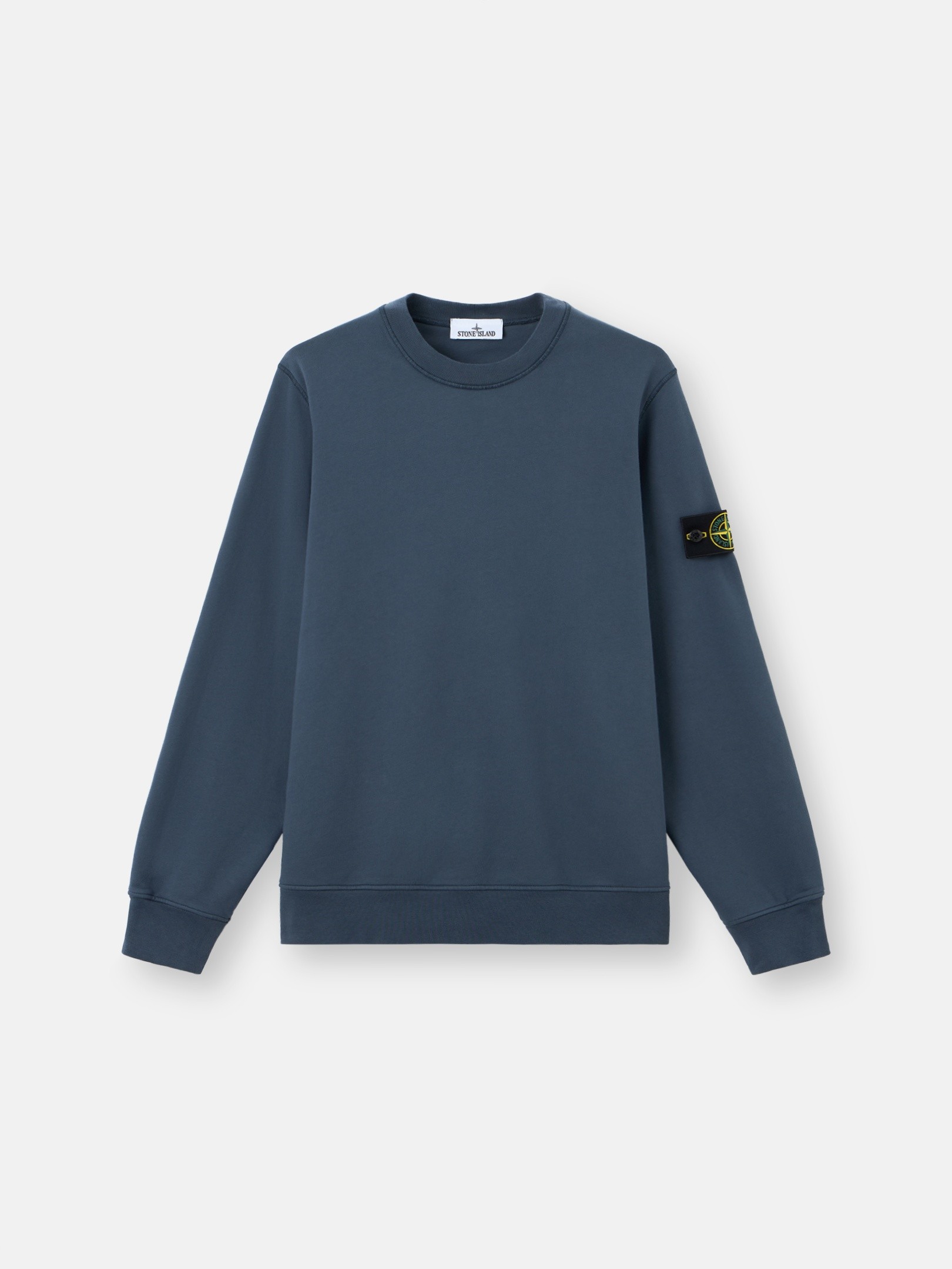 Slate Blue Regular-fit crewneck sweatshirt with raglan sleeves