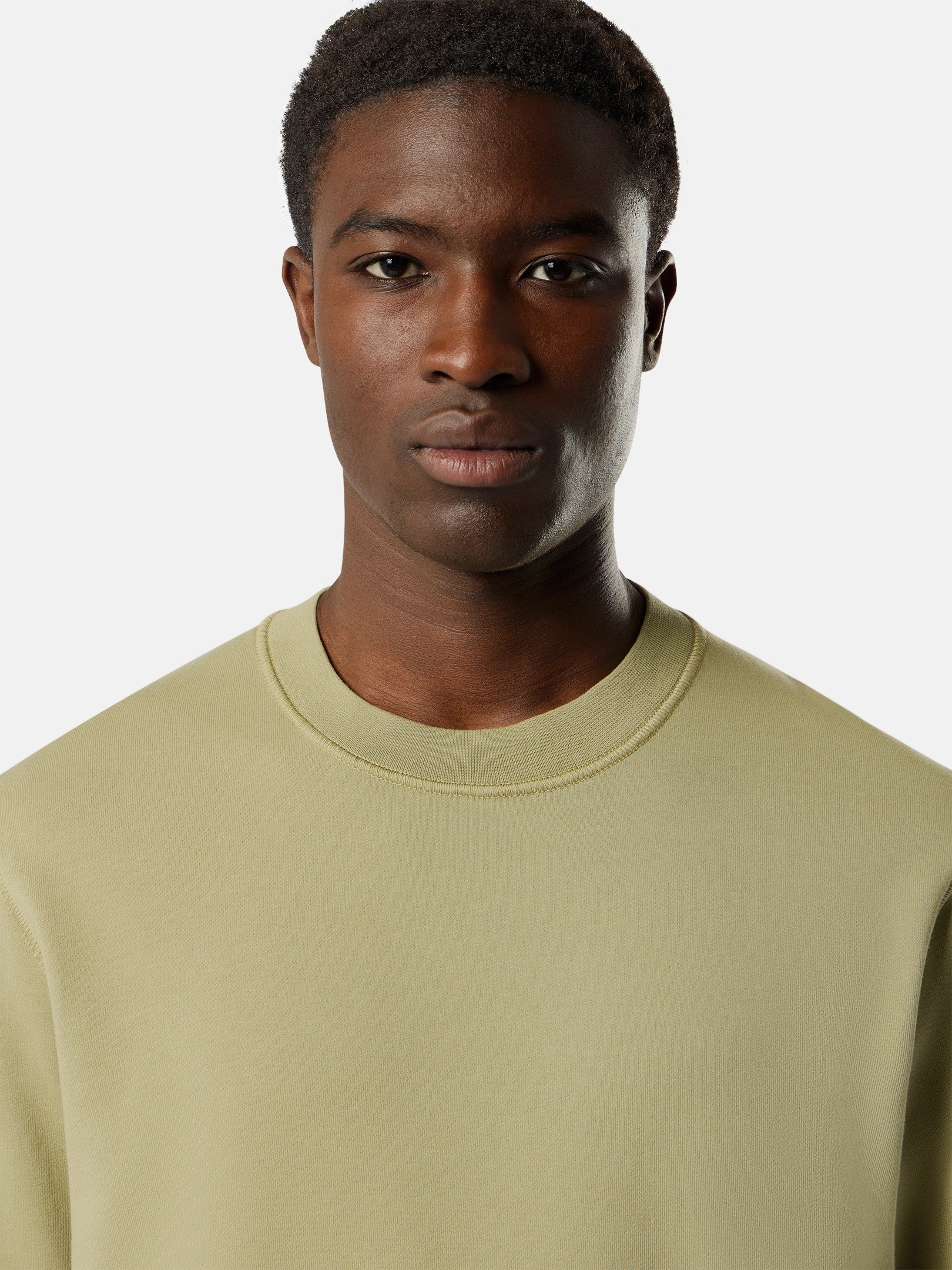 Laurel Green Regular-fit crewneck sweatshirt with raglan sleeves