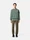 6100060 ORGANIC COTTON FLEECE Ocean Green Stone Island