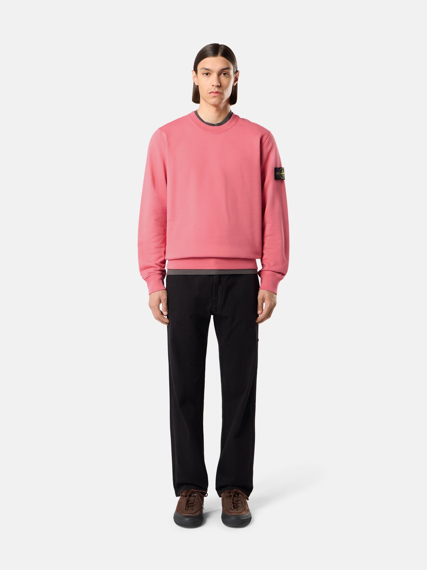 Geranium Regular-fit crewneck sweatshirt with raglan sleeves