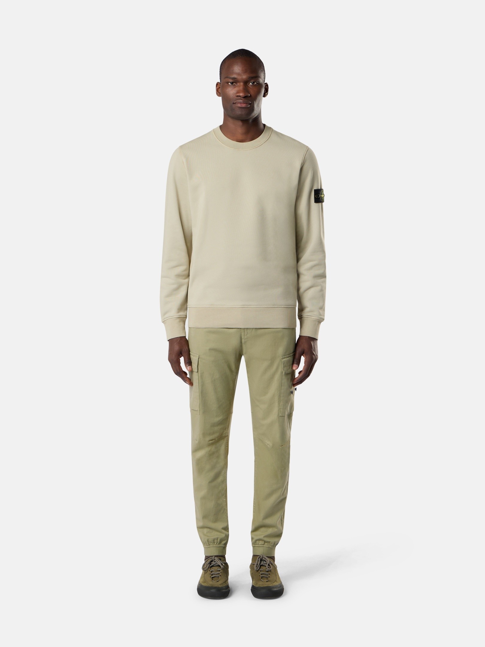Sand Regular-fit crewneck sweatshirt with raglan sleeves 6100060