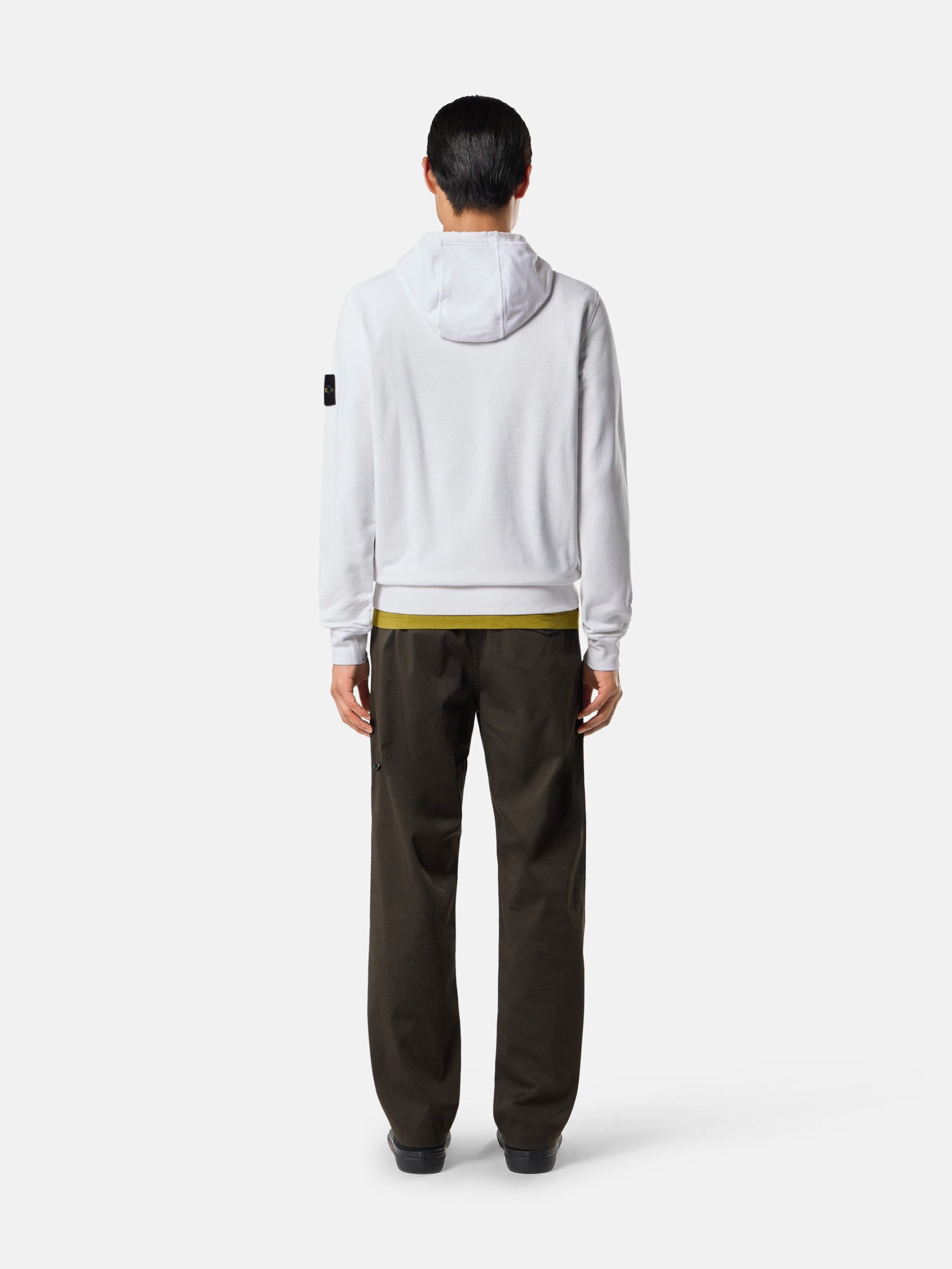 White Regular-fit hooded sweatshirt with pouch pocket 6100062
